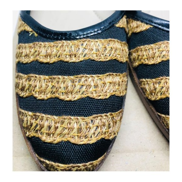 Eric Javits Black and Tan Flats - Picture 3 of 7